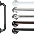 Vive Grab Bar for Showers - Bathroom Antislip Handrail for Seniors, Elderly Assistance Product, Heavy Duty Shower Handles, Handicap Grab Bars, Stainless Steel, Multipurpose, 440 lbs (Black)