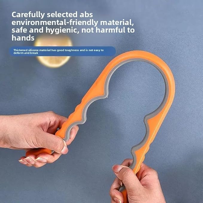 Multi-Color Bottle Opener and Can Opener for Weak Hands, Elderly Arthritis, Elderly, Jar Lid Opener with Rubber Pad for Jar Opener and Corkscrew Opener (red and gray)