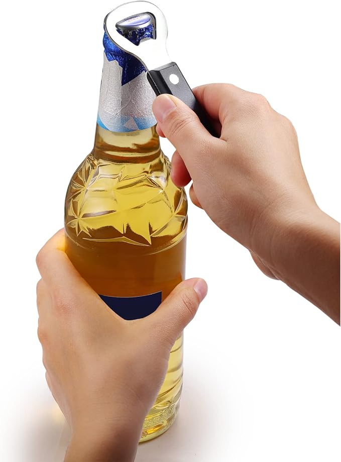 HANCELANT Can Punch Bottle Opener, Manual Stainless Steel Can Opener 2 Pack