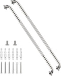 48 Inch Anti Slip Shower Grab Bar, Munzong Bathroom Grab Bar for Showers, Brushed Nickel Knurled Handicap Balance Bar,Safety Hand Rail Support Elderly Senior Assist Bath Handle