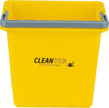Restaurantware-Clean Tek Professional 6 Quart Cleaning Bucket, 1 Utility Pail with Handle - Heavy-Duty, Portable, Yellow Plastic Washing Pail, Perfect for Household, Outdoor, Car Wash and More