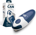 Kitchen Mama Auto 2.0 Electric Can Opener: Blade Opens Almost Any Can Pop or Soda Can - Automatic, Hands Free, Safe, Smooth Edge, Lid Remover, Battery Operated, Cordless, YES YOU CAN (Navy Blue)