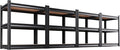 Set of 4 Garage Shelving,3 Tier Garage Storage Shelves,Adjustable Heavy Duty Metal Shelving Units and Storage Large Rack,Utility Steel Shelf For Shop Warehouse Industrial Pantry Basement 33"x35"x16"