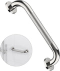 12 Inch Anti Slip Shower Grab Bar Handle, ZUEXT Chrome Finish Stainless Steel Bathroom Grab Bar, Knurled Bathroom Balance Bar,Safety Hand Rail Support,Handicap Elderly Injury Senior Assist Bath Handle