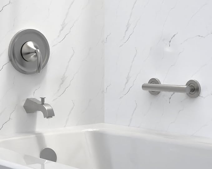 Bath, Shower and Toilet Safety Grab Bar for Seniors and Handicaps, ADA Compliant Mobility Aid Balance Assist Handle, Stainless Steel