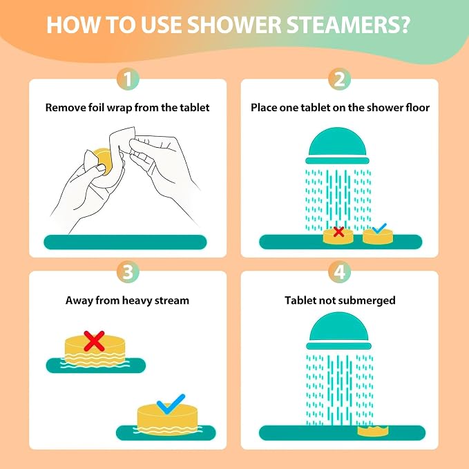 Shower Steamers Aromatherapy - 12 Pack Shower Bomes with Essential Oils, Birthday Gifts for Men Women, Mothers Day Gifts for Mom Wife Grandma from Daughter Son, Relaxation Self Care Gift for Women Her
