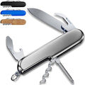 Small Pocket Knife 6 in 1 - Keychain Multitool - Compact Kids Pocket Knife with Bottle Opener, Can Opener, Corkscrew, Phillips Screwdriver - EDC Gift for Men, Women, Camping, Hiking, Travel - 5005
