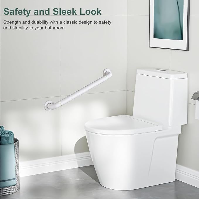 joyrain Shower Grab Bars for Seniors and Elderly-Wall Mounted Safety Rails for Bathroom Anti-Slip and Toilet Assistance Standing-Sturdy Grab Bars for Shower
