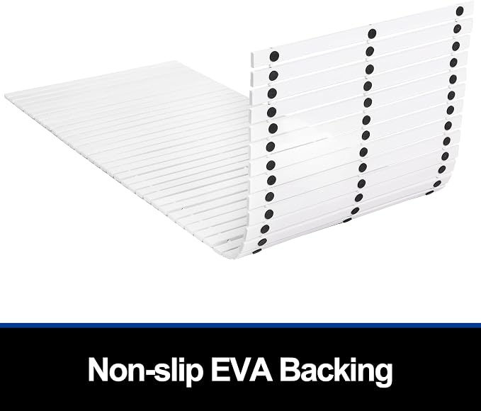 Bath Mat Bathroom Runner Long Large Rugs Floor Wood Shower Bathtub Waterproof Non Slip Accessories 16x48 Inch Easy to Clean, White, 1 pc