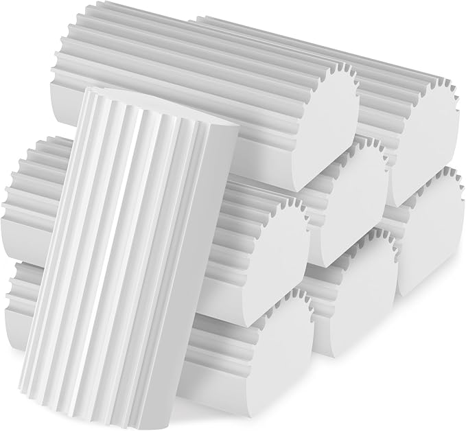 Jeymei 8-Pack Damp Clean Duster Sponge, Sponge Cleaning Brush, Duster for Cleaning Blinds, Glass, Baseboards, Vents, Railings, Mirrors, Window Track Grooves and Faucets