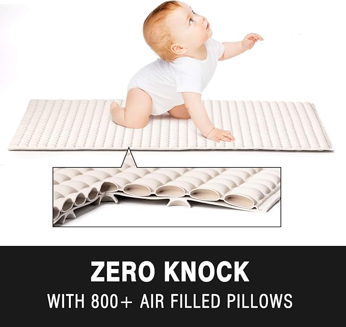 BOWERBIRD Premium Comfort & Safety Bathtub Mat: 800+ Air-Filled Cells for Cloud-Like Softness & Cushioned Support | Non-Slip Design for Sensitive Feet, Reduces Fatigue, Natural Rubber (Grey)