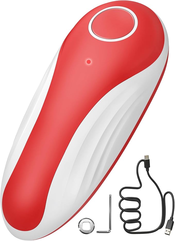 Rechargeable Can Opener Fits All Can Sizes with Indicator Light, Electric Can Openers for Kitchen Food Safe with Smooth Edge, Kitchen Gadgets Can Openers for Seniors, Arthritis and Chef