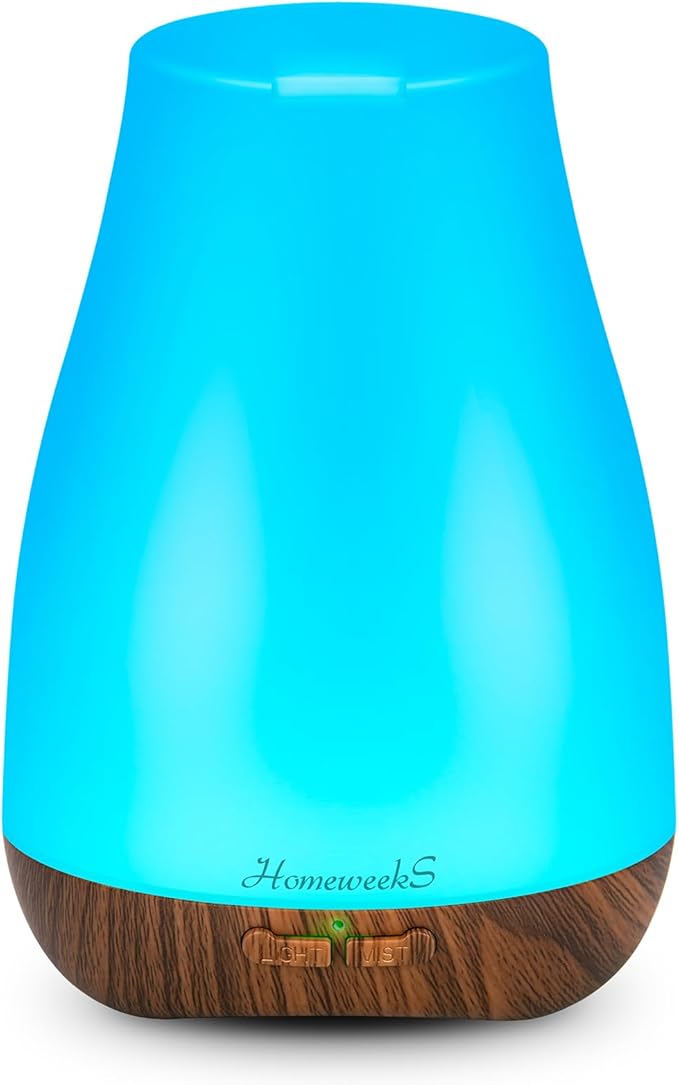Aromatherapy Essential Oil Diffuser for Room: Air Humidifier Aroma Scent Cool Mist Diffusers Colorful Light Cute Mini Small Waterless Auto Off Ultrasonic for Home Bedroom