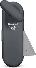 Culinare MagiCan Auto Tin Opener, Grey, Plastic/Stainless Steel, One Hand Operated Manual Can Opener with Clamp