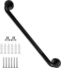 24 Inch Shower Grab Bar, XIANTHUS Black Anti Slip Safety Bars, 304 Stainless Steel Bathroom Handrail, Handicap Grab Bars for Wall, Shower Grip Handle for Seniors Elderly Injury Assist Bath (1.25" Dia)