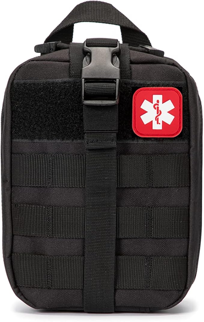 Tactical First Aid Bag MOLLE EMT IFAK Pouch Rip-Away Trauma First Aid Responder Medical Emergency Utility Bag Tactical Pouch for Camping