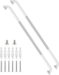 48 Inch Anti Slip Handicap Grab Bars, Munzong Bathroom Grab Bar for Wall, White Knurled Handicap Balance Bar,Safety Hand Rail Support Elderly Senior Assist Bath Handle