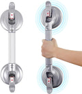 19inch Upgrade Suction Shower Grab Bar, Portable Shower Handle Bar Suction Grip Bar Bathtub Handle with Strong Hold Suction Cup Fitting and Rapid Release for Bathroom(Max Capacity :300lb