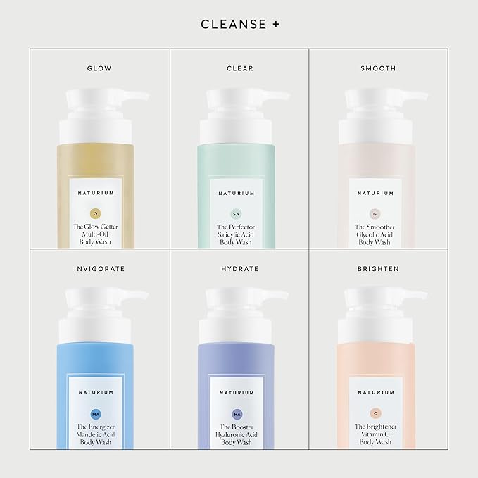 Naturium The Brightener Vitamin C Body Wash, Gentle Cleanser for Smoother-Looking Skin, Removes Dirt, Oil & Other Impurities, 16.9 oz