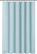 Light Blue Shower Curtain Liner - Premium PEVA Shower Liner for Bathroom, BPA & PVC Free, No Chemical Smell, Lightweight Standard Size Bath Curtain with 3 Magnets, Metal Grommets - Light Blue