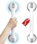 Shower Grab Bars, 2 Pack 16.2 inch Suction Cup Grab Bar for Bathtubs Showers for Wall, Shower Handrails for Seniors, Heavy Suction Cup Grabs Bar,Duty Showers Handle Removable, Bathroom Safety Grip