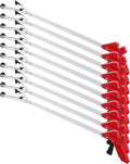 Sabary 10 Pack Suction Cup Reacher Grabber Heavy Trash Picker Grabber Tool, Long Handy Aids Nonslip Claw Reach Tool for Elderly Pick up Stick Arm Extension Litter Picker(Red,35 Inch)