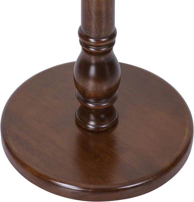 Bekrvio Coat Rack Freestanding Coat Tree with Sturdy Round Base, Unique Coat Hanger Stand, Heavy Duty Standing Coat Rack Clothes Stand for Winter Jacket, Hat, Entryway/Hallway/Bedroom, Walnut