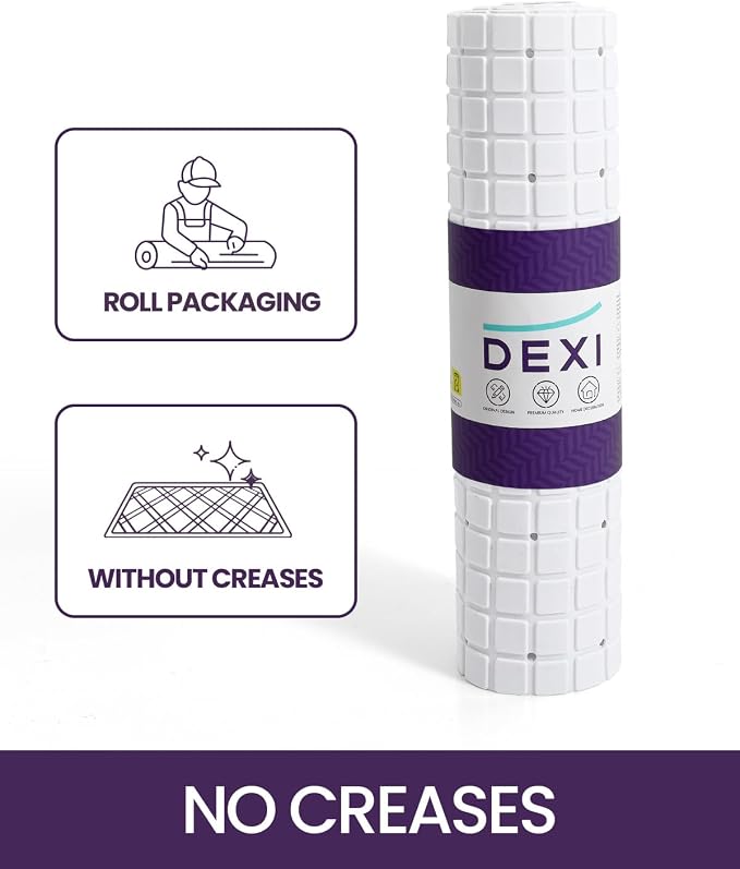 DEXI Bathtub Mat Non Slip, Extra Long 39x16, Suction Cups, Drain Holes, Machine Washable for Tub Shower Floor, White