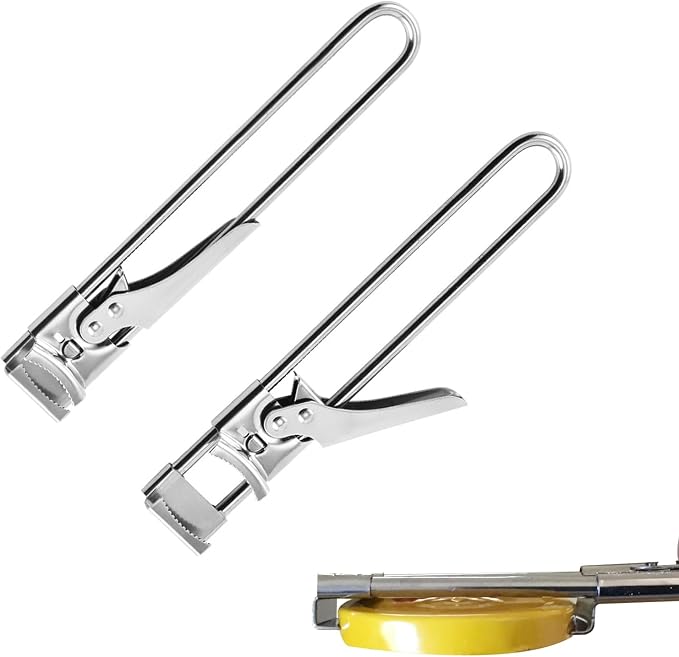 2-Pack Rotating Jar Opener - Adjustable Non-Slip Handheld Can Opener, Bottle Cap Lifter & Jar Lid Remover Tool for Seniors, Weak Hands - Ergonomic Kitchen Gadget for Tight Lids, Pickles, Mason Jars