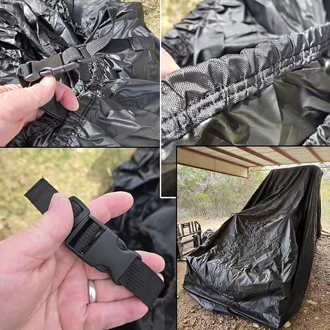 Tractor Cover for Branson Tractors 2515H 2020-Present, Compact & Utility Tractors Water-Resistant Outdoor Cover for Tractors with Loader, Heavy Duty Storage Cover