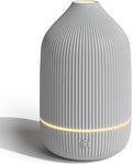 Essential Oil Diffuser, 100ml Aromatherapy Diffuser, Mini Ultrasonic Diffuser for Essential Oil, Home, Office, Cool Mist Humidifier with 7 Led Light, Auto Shut-Off, Grey