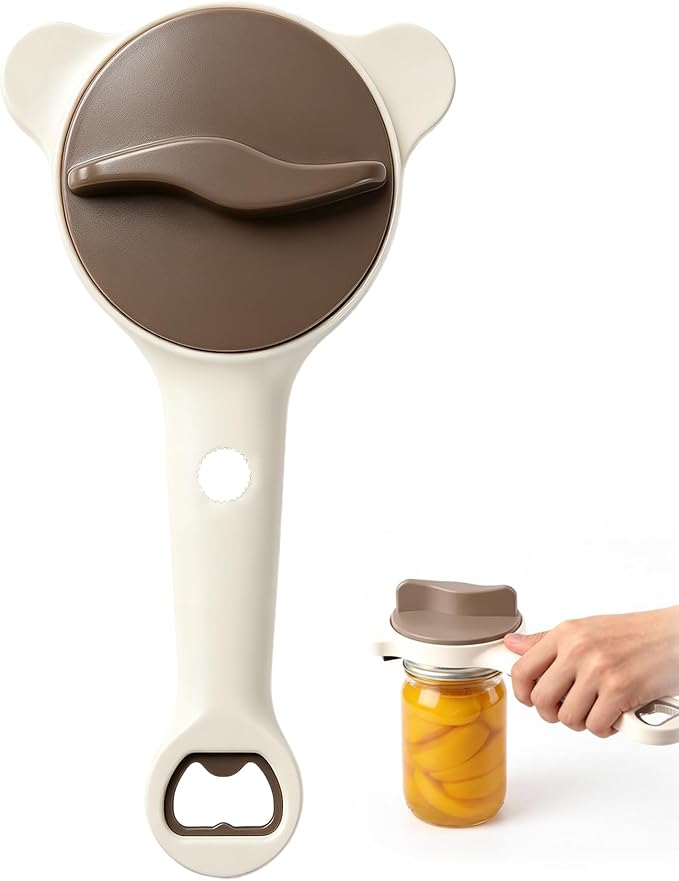 4-In-1 Jar Opener Adjustable Jars Opener for Seniors Women Week Hand Cap Crack Bottle Lid Openers Grippers Kitchen Must Haves Tools Gadgets Unique Gifts for Elderly Mom Dad Old People Pampered Chef