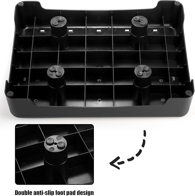 Lawei One Step Stool for Adults and Elderly, Non-Slip Mobility Stepping Stools, Safety High Rise Stairs, Portable Platform Step Standing Supports for Cars, Bed, Door, Stair, Bathroom, Indoor/Outdoor