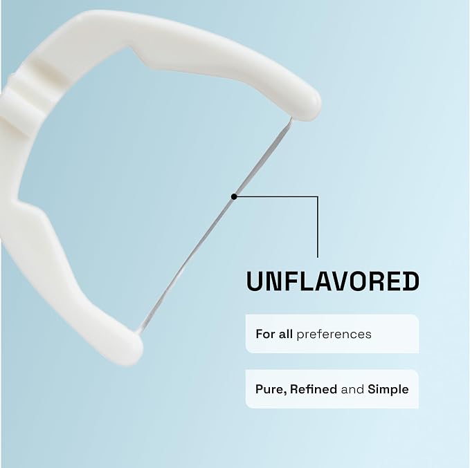 REACH Ultraclean Access Flosser Starter Kit, Unflavored, Plaque Remover for Teeth, for Hard to Reach Areas, Oral Care, PFAS Free, 1 Replaceable Flosser & 8 Refill Heads, 6 Pack