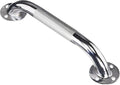 Carex Textured Grab Bars for Bathtubs and Showers - Grab Bars for Bathroom Safety - 12 inch Durable Stainless Steel Shower Handle Serves as Handicap Grab Bar and Elderly Assistance Products