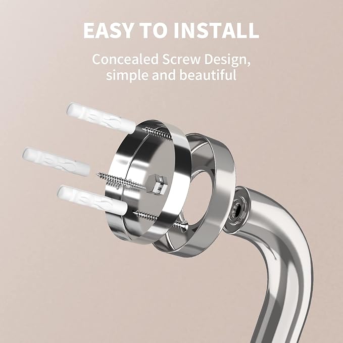 36 Inch Shower Grab Bar w/Anti Slip Rubber Grip, Munzong Stainless Steel Bathroom Grab Bar, Chrome Bathroom Balance Bar,Safety Handrail Support,Handicap Injury Elderly Senior Assist Bath Handle