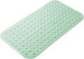 AmazerBath Bath Tub Mat, Medium Size 27.6 x 15 Inches Non-Slip Shower Mats with Suction Cups and Drain Holes, Bathroom Bathtub Mats Machine Washable (Mint Green)