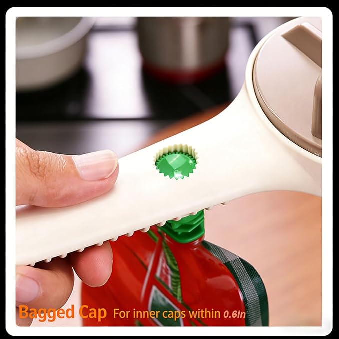 2026 New 4-in-1 Jar Opener ， Adjustable Stainless Steel ， Jar Openers for Seniors & Weak Hands ， Multifunctional Can Opener & Lid Opener for Jars, Bottles & Cans