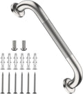 Shower Grab Bar 12 Inch, iHansee Brushed Nickel Bathroom Grab Bar w/Anti-Slip Knurled Grip, Stainless Steel Bath Safety Bars Support Handrail for Senior Elderly, Toilet Bathtub Balance Handle for Wall