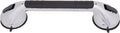 Carex Ultra Grip Shower Grab Bar - Shower Handle and Bathroom Bar - 16 Inch Safety Bar with Dual Locking Suction Cups for Bathtubs and Showers, Chrome