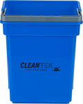 Restaurantware-Clean Tek Professional 4 Quart Cleaning Bucket, 1 Utility Pail with Handle - Heavy-Duty, Portable, Blue Plastic Washing Pail, Perfect for Household, Outdoor, Car Wash and More