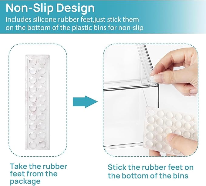 Vtopmart 10 Pack Baby Bottle Organizer Set, Stackable Storage Drawers Ideal for Kichen Countertop, Vanity, Bathroom, Cabinet, Pantry Organization