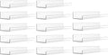 upsimples 14 Pack Acrylic Shelves Wall Organizer and Storage, 15" Display Shelf for Figure, Toy Cars, Perfume, Kids Bookshelf for Bedroom, Nursery, Craft Room, Clear