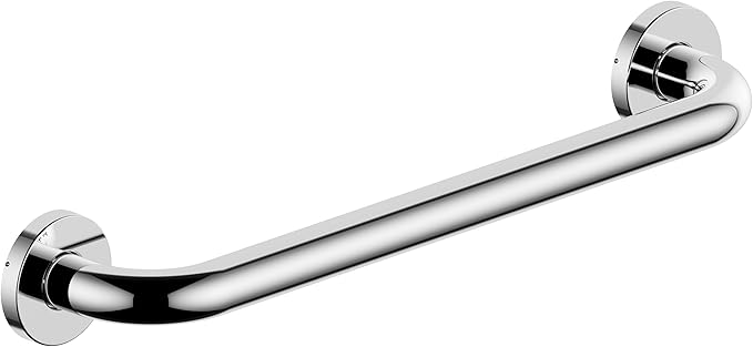 16 Inch Grab Bar 304 Stainless Steel Anti-Slip Bathroom Safety Handrail Wall Mount Assist Grip for Elderly Handicap Bathtub Shower Toilet,GB-4023-CP, Polished Chrome
