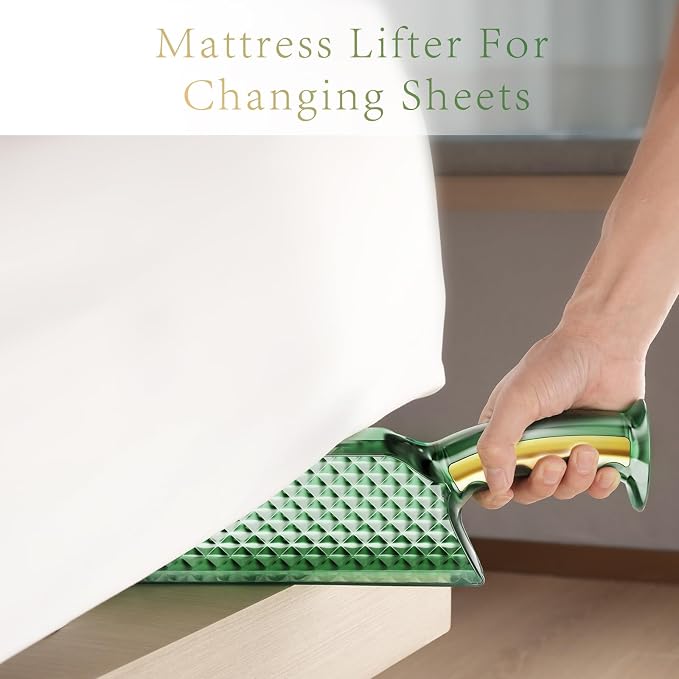 Tantea Mattress Lifter Wedge and Bed Maker Tool for Changing Sheets - Easy Lifter Mattress Riser for Bed Making - Helps Lift The Mattress and Hold The Mattress Alleviating Back Pain (1 Piece)