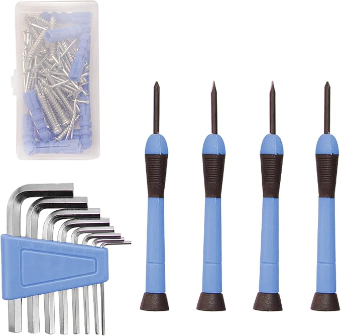 CARTMAN Home Tool Set Kit, Basic Household Hand Tools with Storage Case Light Blue