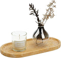 Koville Turkish Natural Travertine Decorative Marble Tray - 12"x6" Wabi Sabi Home Countertop Organizer, Catchall Tray for Perfume, Candles, Jewelry