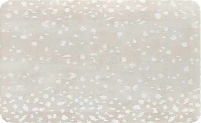 House of Noa Nama Standing Mat – Anti-Fatigue Kitchen Mats for Floor, Cushioned & Non-Slip Kitchen Comfort Mat for Standing, Thick Foam Anti-Fatigue Mat for Kitchen & Workspaces, Fawn Shea 22" x 36"