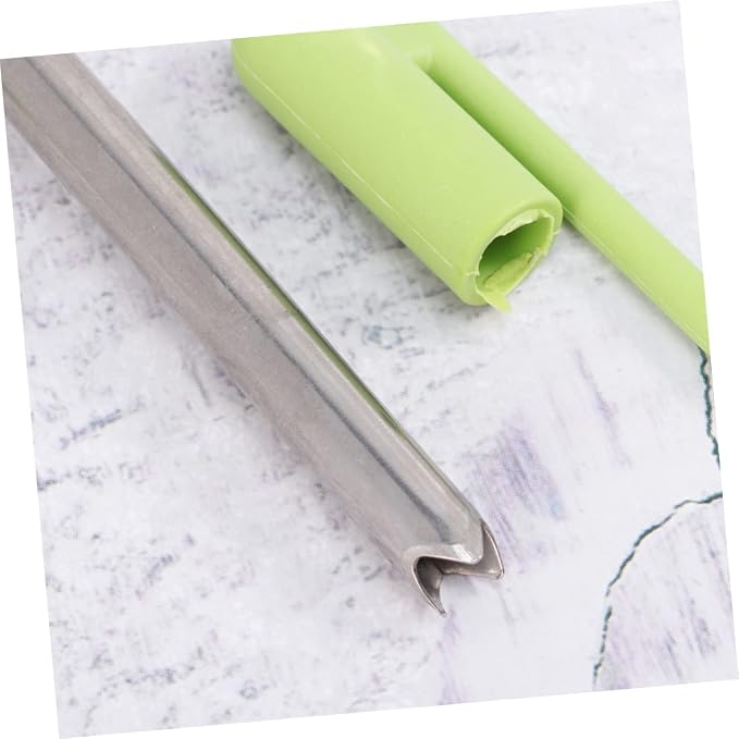 Stainless Steel Coconut Opener Tool with Unique Design for Effortless Coconut Water Extraction Comfortable Grip Dishwasher Safe for Daily Use Green