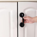 Glass Door and Window Handle, Suction Cup Bathroom Sliding Doors Handles, Non-Porous Handles Shower Grab Bars, Cabinets and Wardrobes Non-Marking Handle (Black)